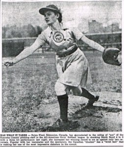 Helen 'Nicky' Nicol, AAGPBL pitcher